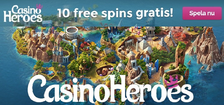 10 gratis spinn i April 2017 hos CasinoHeroes