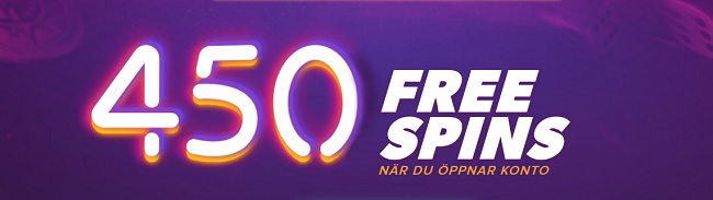 Casinon med 100 gratis spinn 2018