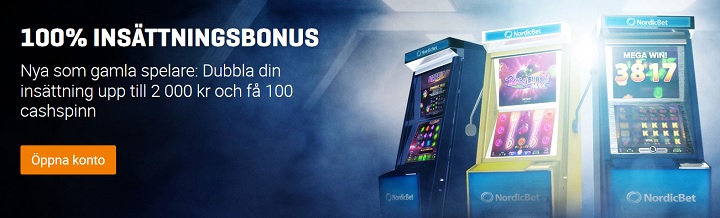 Vinn del av 1,2 miljoner hos NordicBet Casino
